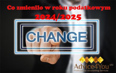 Co zmieniło się dla Nas w roku podatkowym 2024/2025? Najważniejsze informacje w “pigułce”